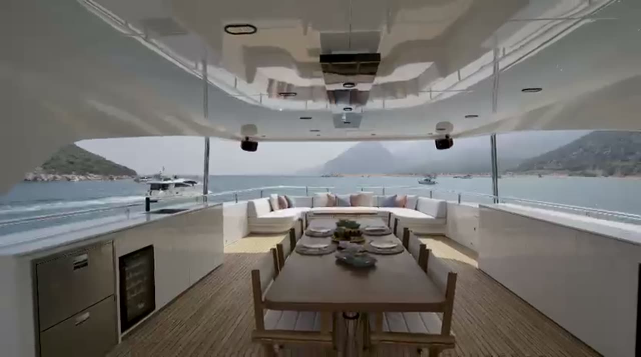 Breakfast on the aft deck